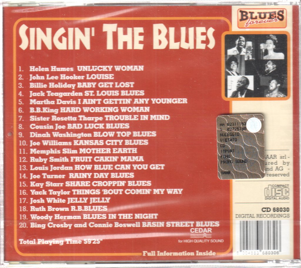 Various Artists - Singing The Blues - Cd