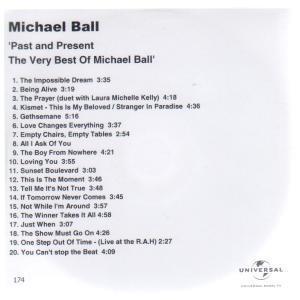 Michael Ball - Past And Present - Cdr
