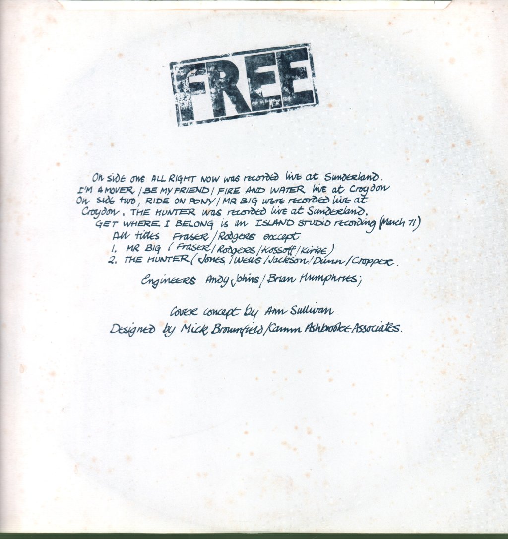 Free - Live - Lp