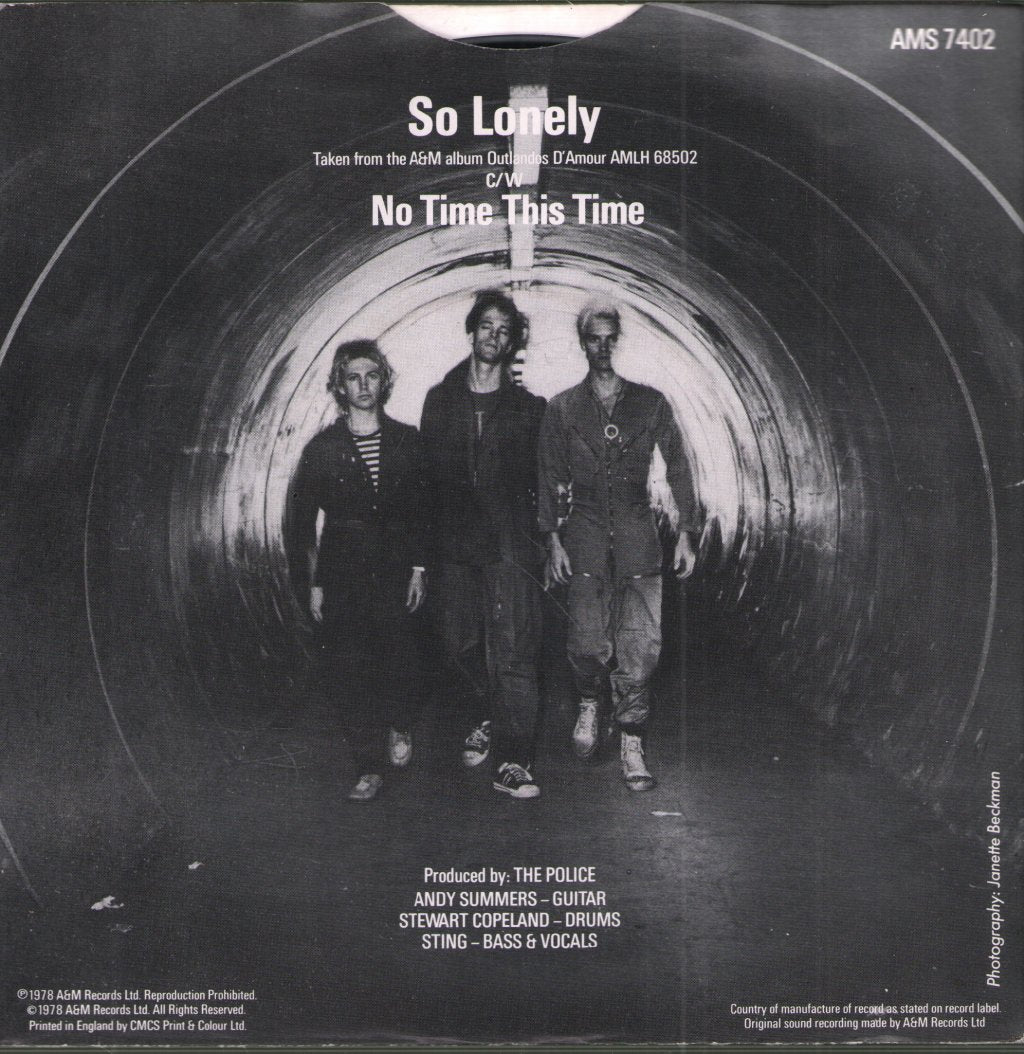 Police - So Lonely - 7 Inch