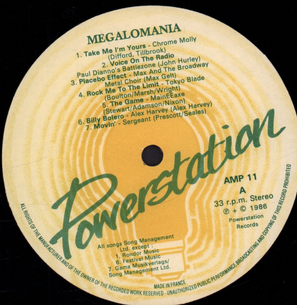 Megalomania Compilation - Powercrazy - Lp
