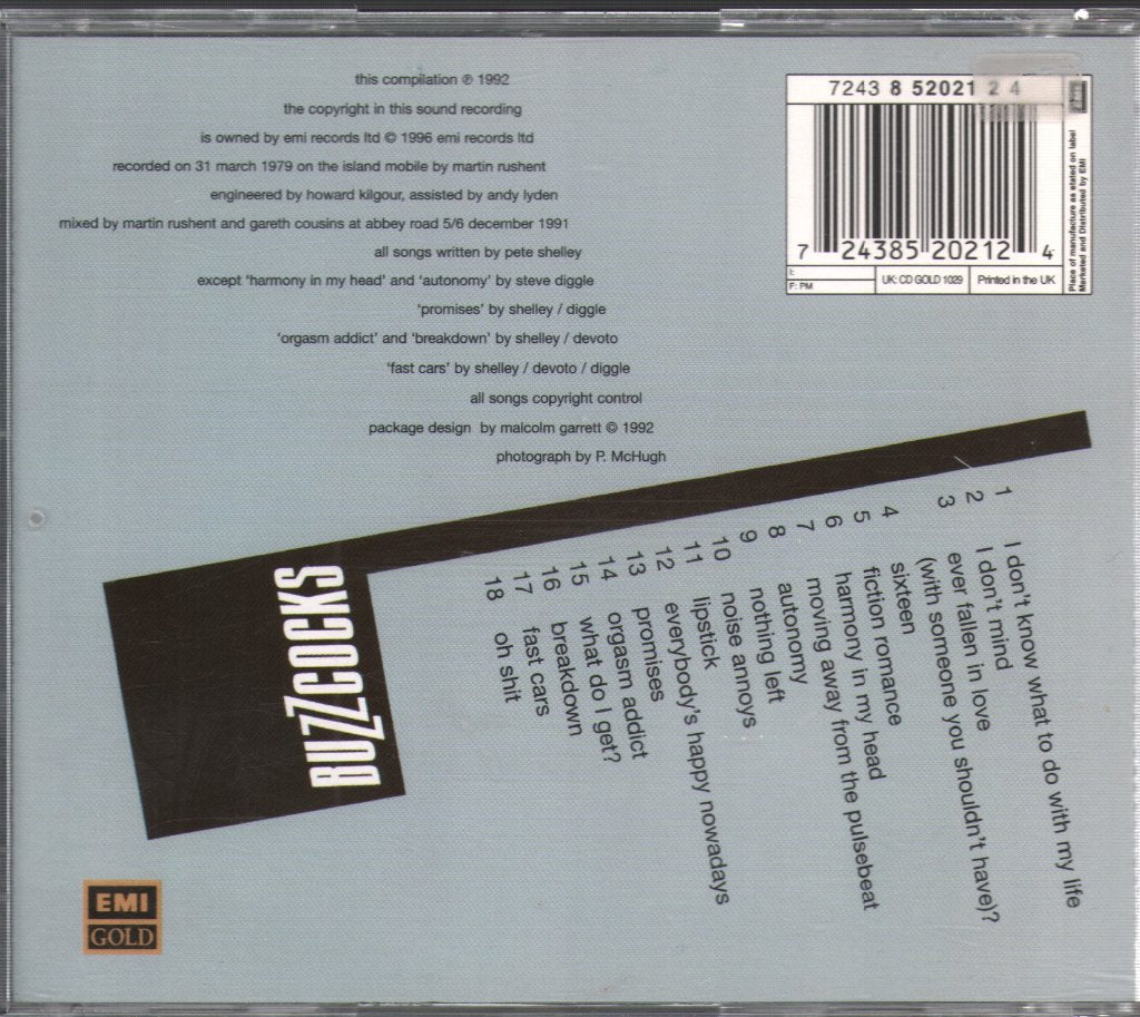 Buzzcocks - Entertaining Friends - Live At The Hammersmith Odeon March 1979 - Cd