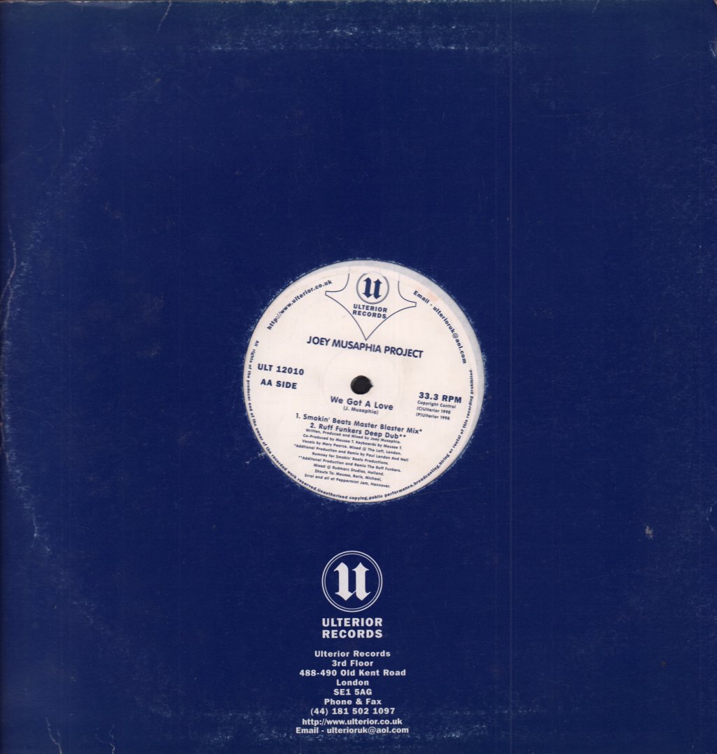 Joey Musaphia - We Got A Love - 12 Inch