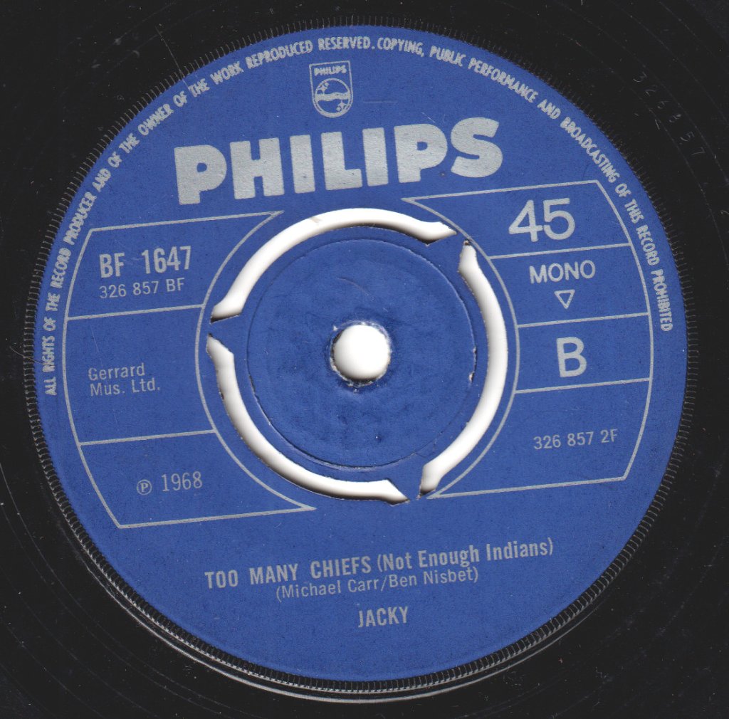 Jacky (60'S Female Singer) - White Horses - 7 Inch