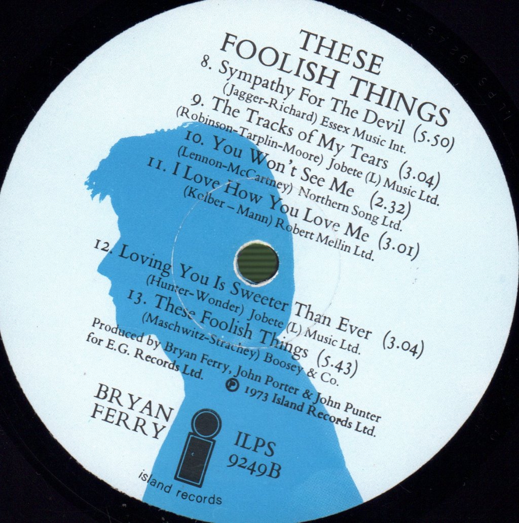 Bryan Ferry - These Foolish Things - Lp