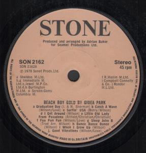 Gidea Park - Beach Boy Gold - 7 Inch