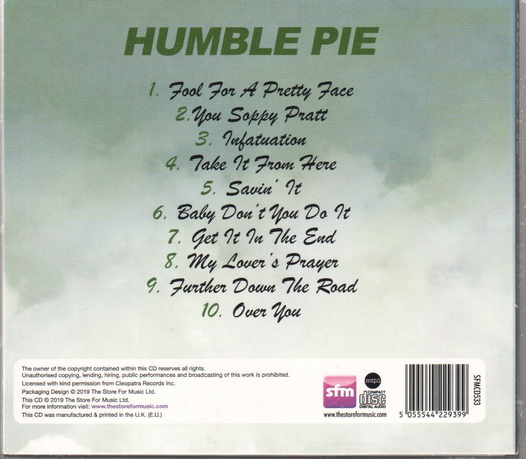 Humble Pie - On To Victory - Cd