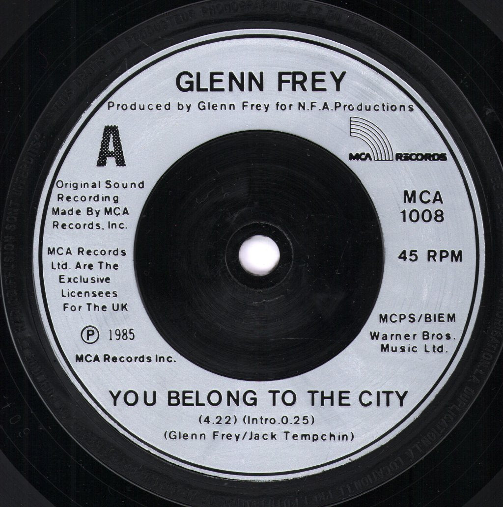 Glenn Frey - You Belong To The City - 7 Inch