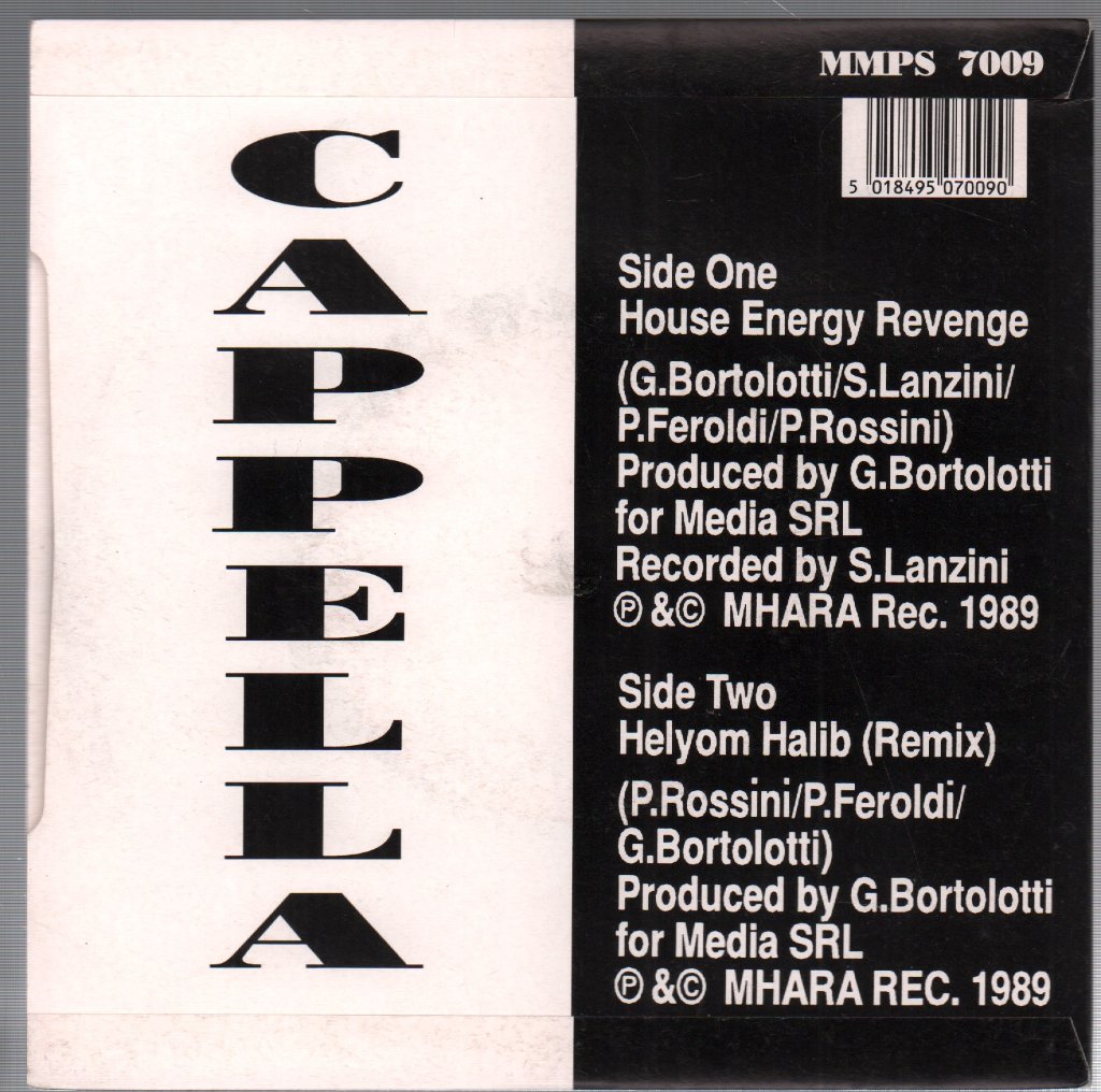 Cappella - House Energy Revenge - 7 Inch