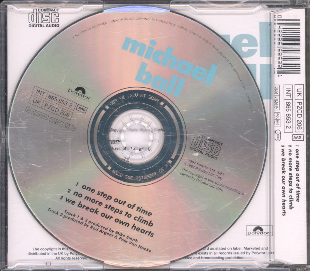 Michael Ball - One Step Out Of Time - Cd