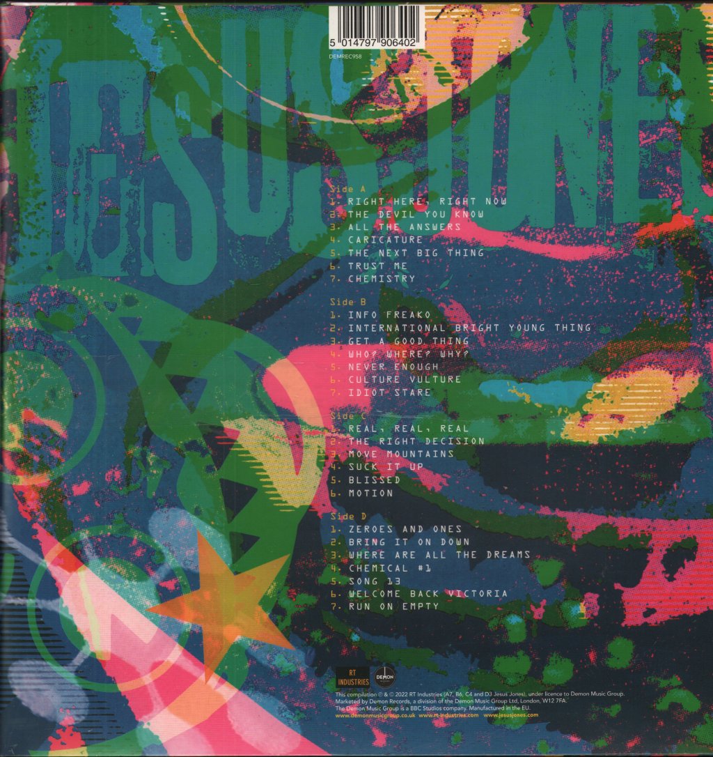 Jesus Jones - Zeroes And Ones - The Best Of - Double Lp