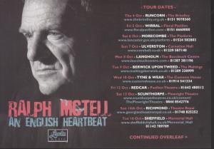 Ralph McTell - An English Heartbeat - Flyer