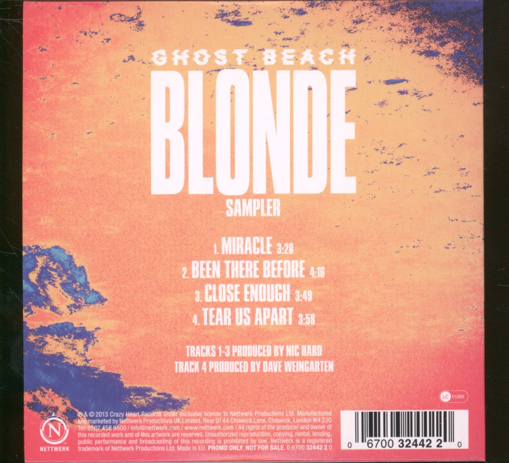 Ghost Beach - Blonde Sampler - Cd