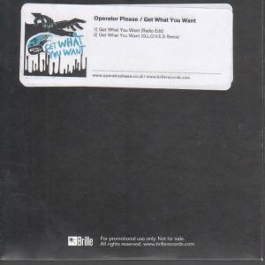 Operator Please - Get What You Want - Cdr