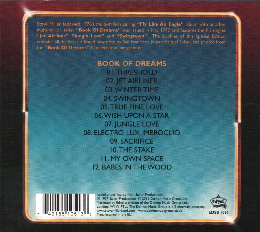 Steve Miller Band - Book Of Dreams - Cd