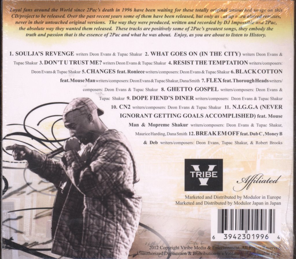 2Pac - Ghetto Gospel - The Birth Of A Legend - Cd