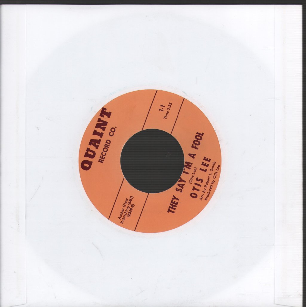 Otis Lee - Hard Row To Hoe - 7 Inch