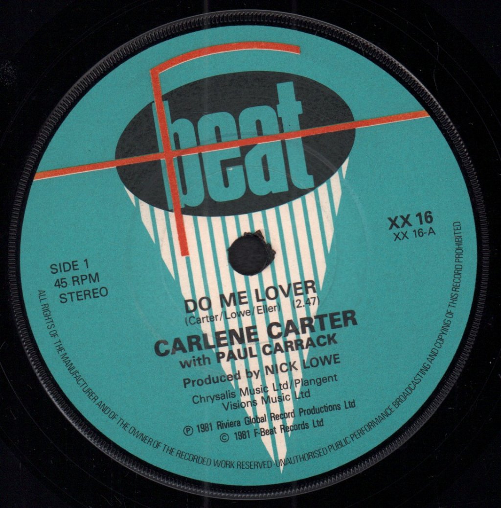 Carlene Carter With Paul Carrack - Do Me Lover - 7 Inch