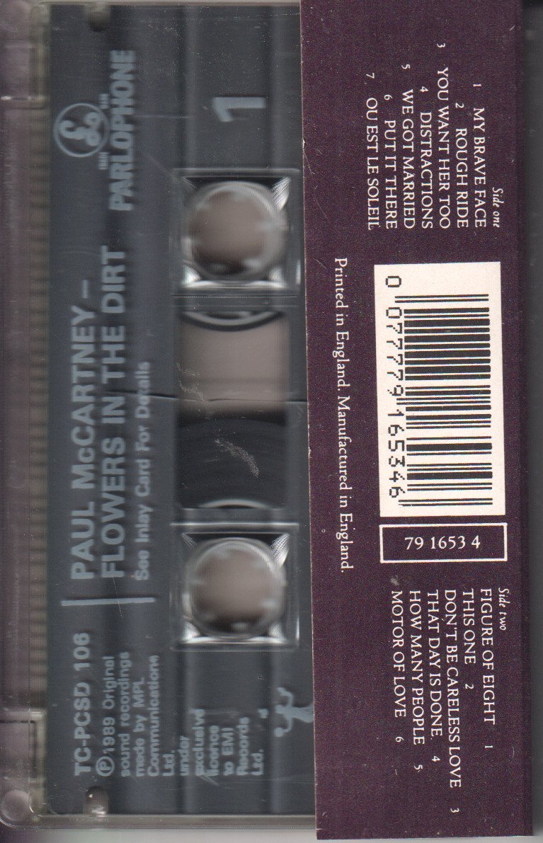 Paul McCartney - Flowers In The Dirt - Cassette