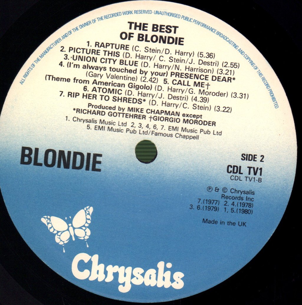 Blondie - Best Of - Lp