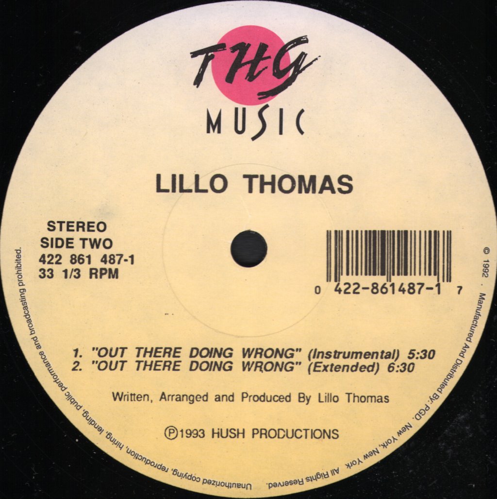 Lillo Thomas - Out There Doing Wrong - 12 Inch