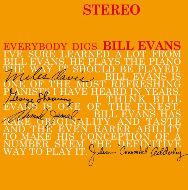 Bill Evans Trio - Everybody Digs Bill Evans - Lp
