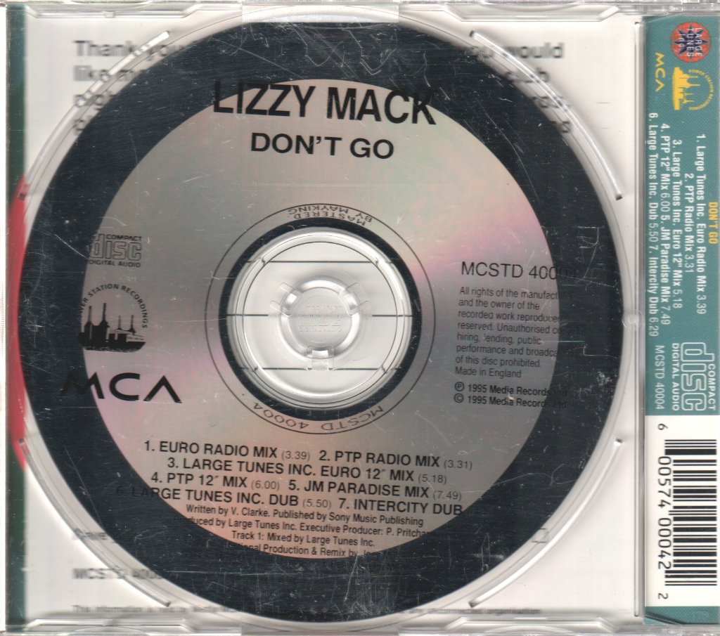 Lizzy Mack - Don't Go - Cd