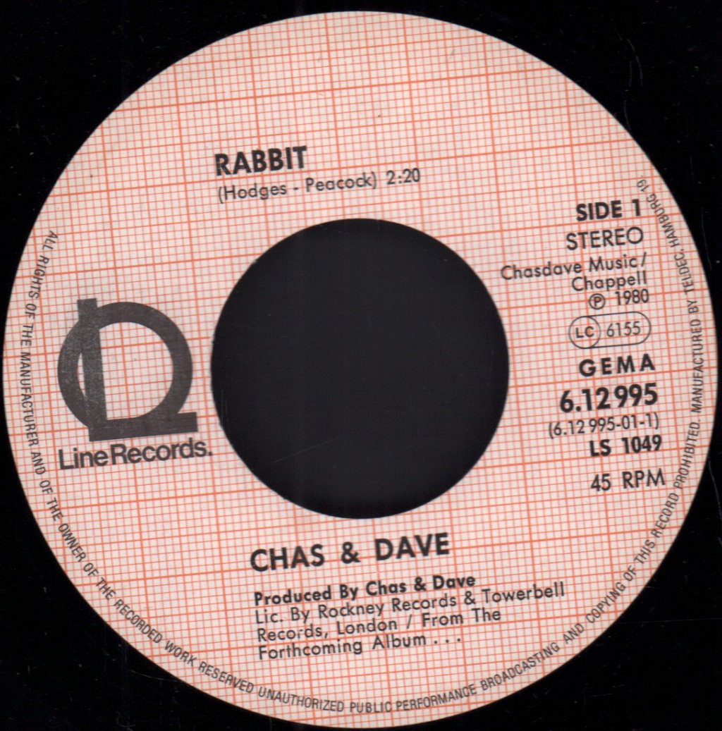 Chas And Dave - Rabbit - 7 Inch