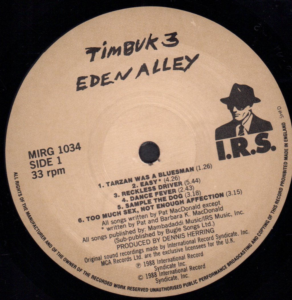 Timbuk 3 - Eden Alley - Lp