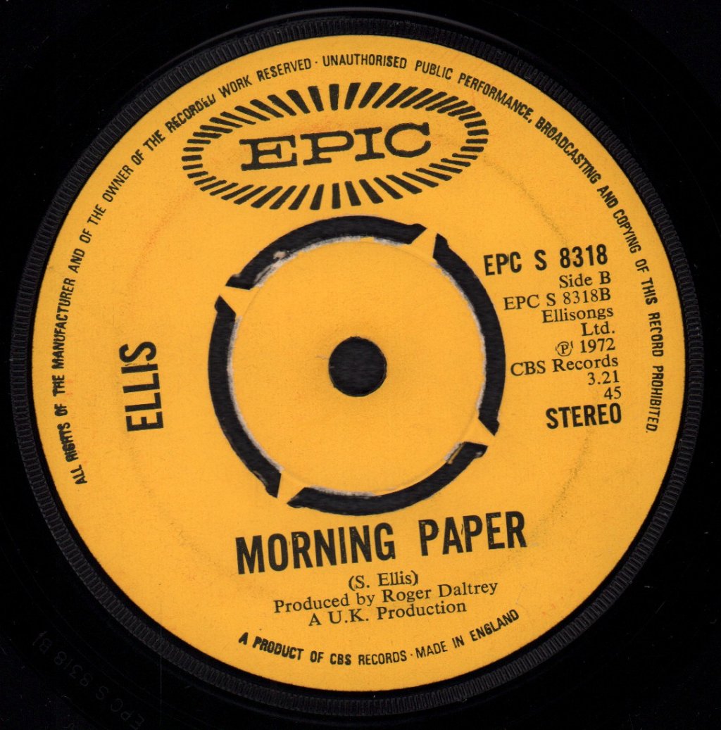 Ellis - Good To Be Alive - 7 Inch