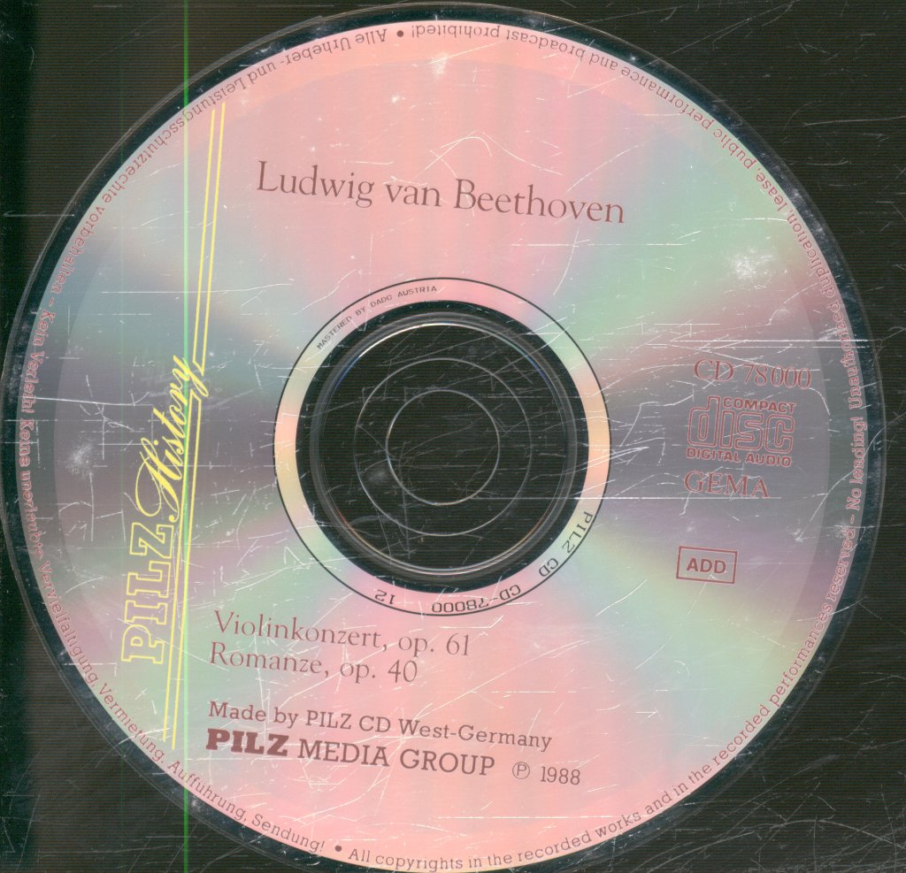 Hermann Abendroth - Beethoven - Konzert Für Violine Und Orchester D-Dur Op 61 - Cd