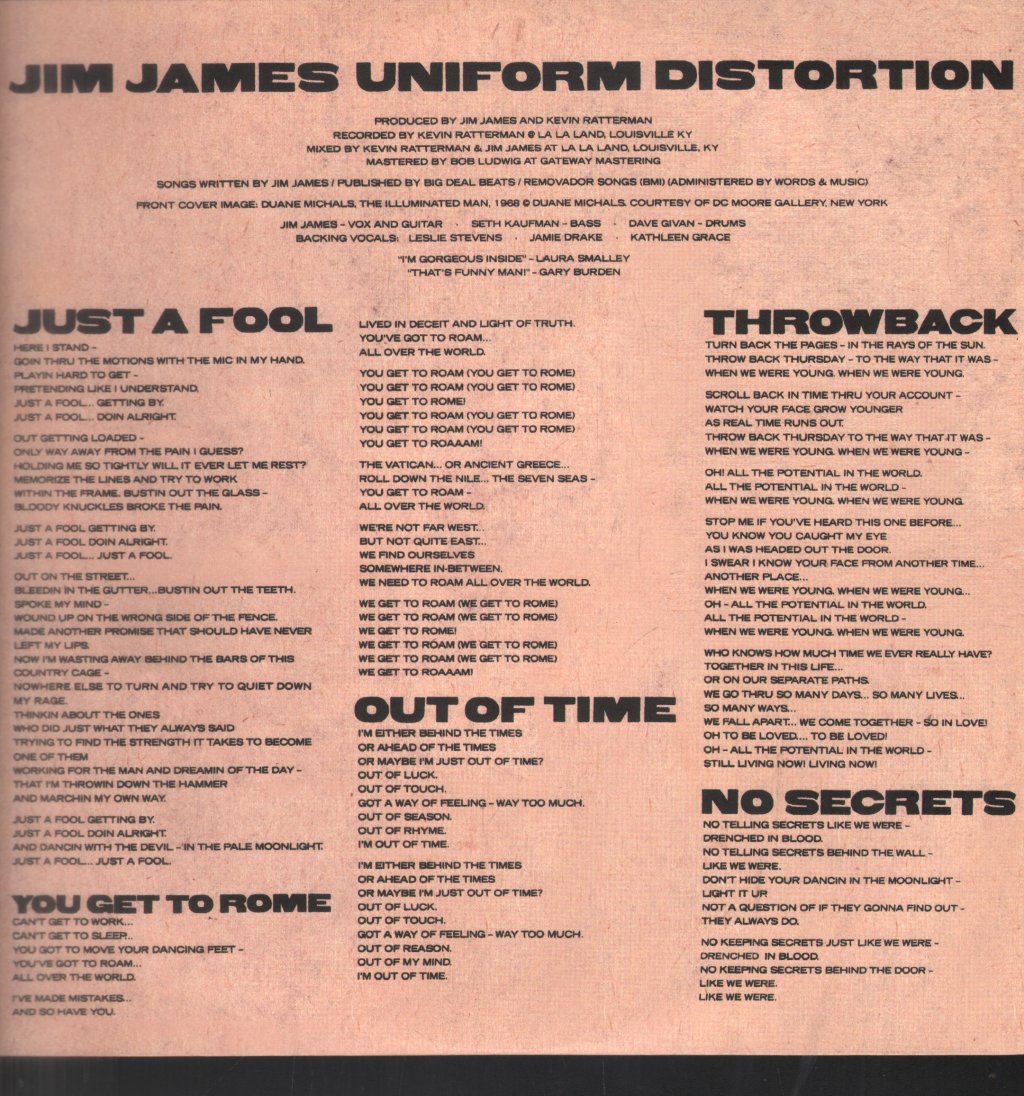 Jim James - Uniform Distortion - Lp