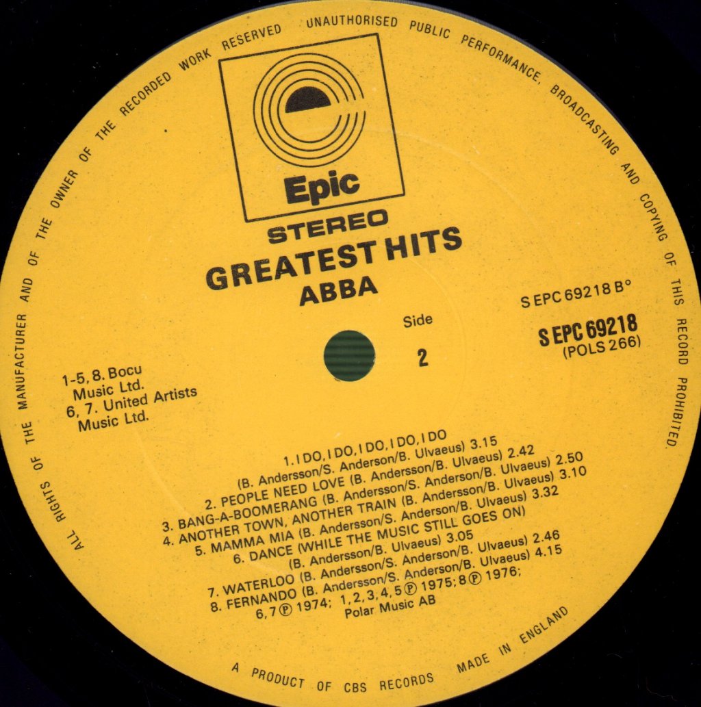 ABBA - Greatest Hits - Lp
