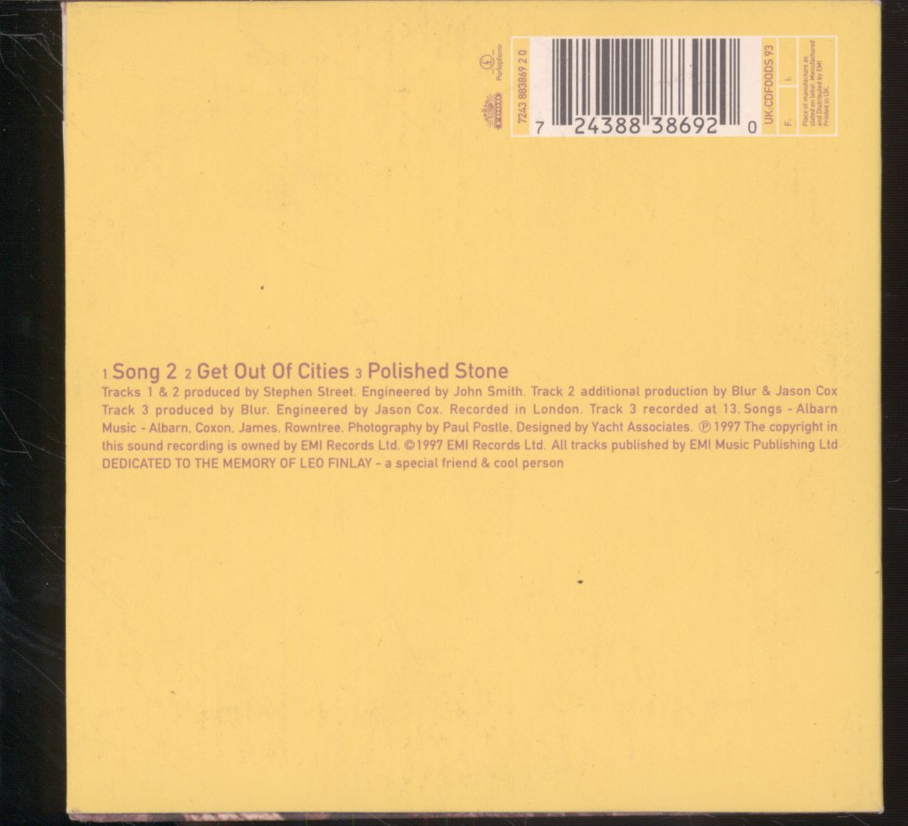 Blur - Song 2 - Cd