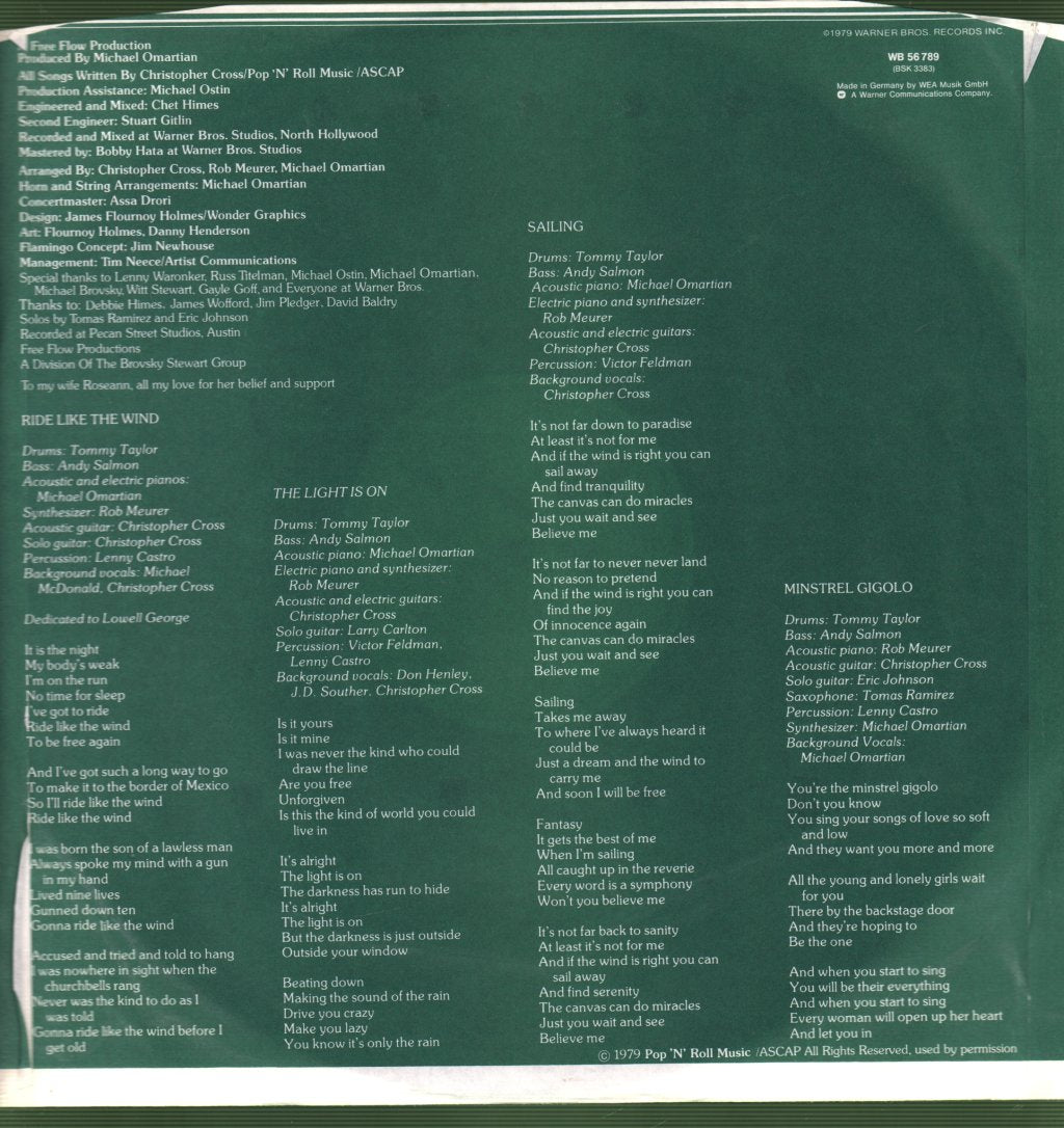 Christopher Cross - Christopher Cross - Lp