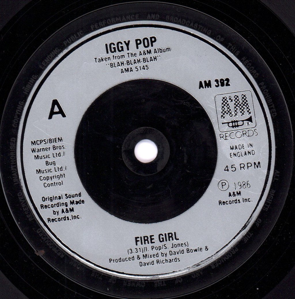Iggy Pop - Fire Girl - 7 Inch
