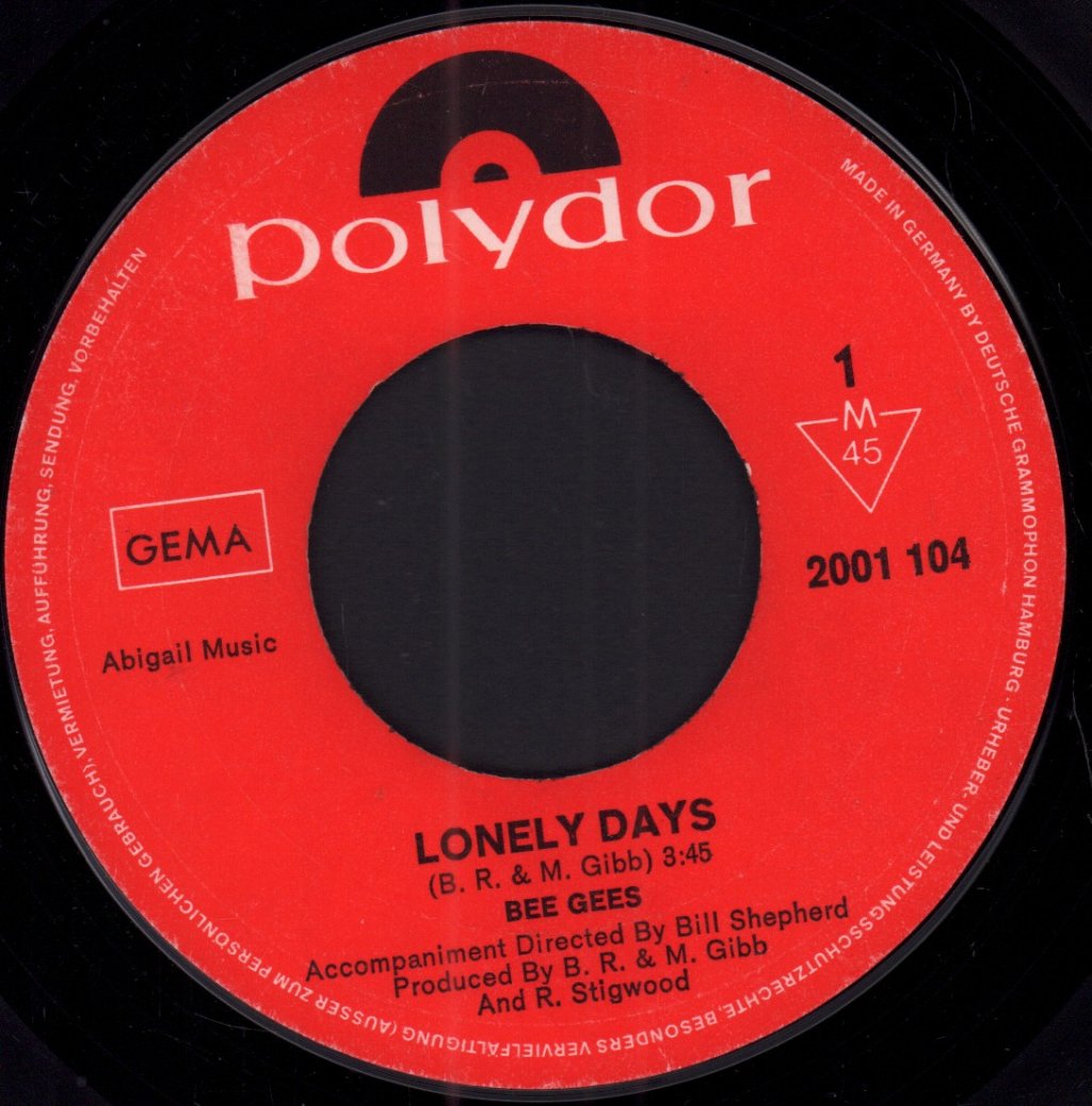 Bee Gees - Lonely Days - 7 Inch