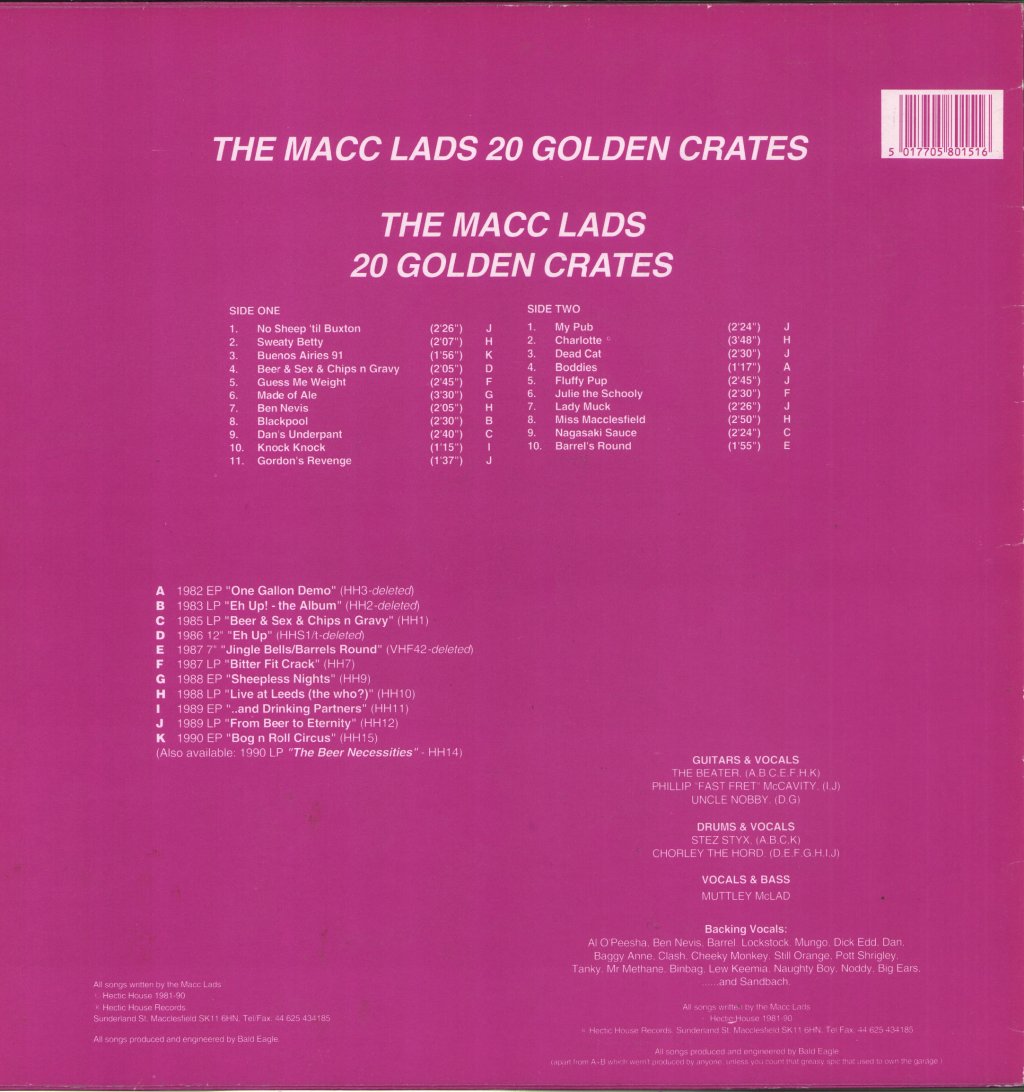 Macc Lads - Twenty Golden Crates - Lp