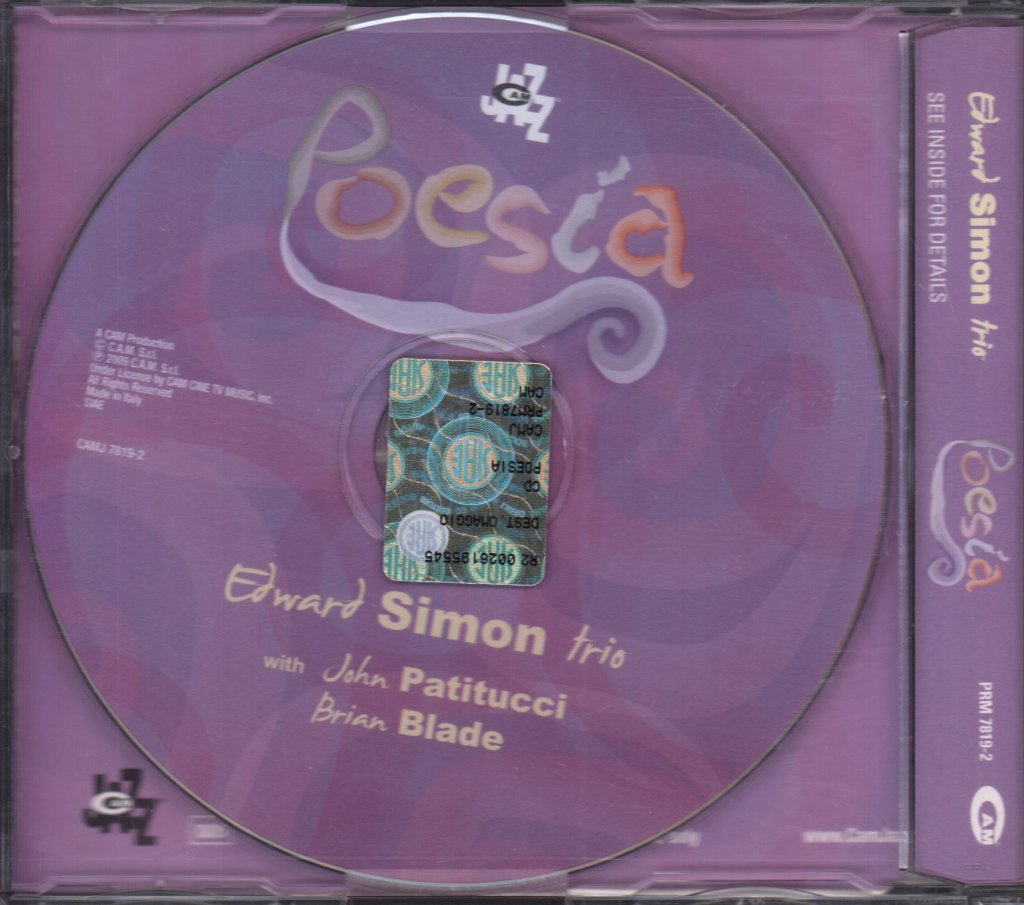 Edward Simon Trio - Poesia - Cd