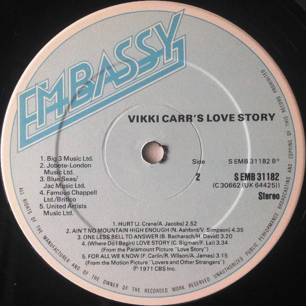 Vikki Carr - Vikki Carr's Love Story - Lp