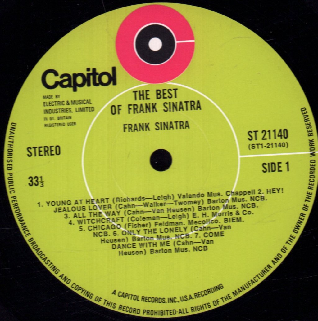 Frank Sinatra - Best Of Frank Sinatra - Lp
