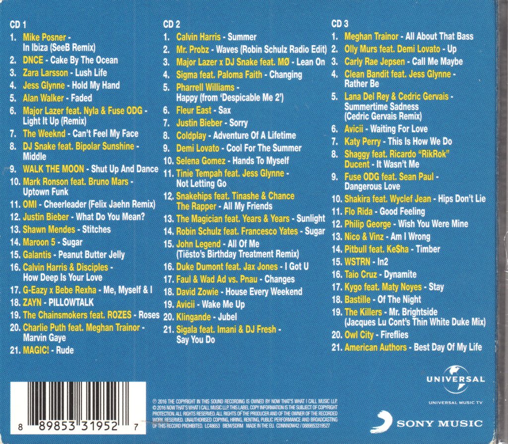 Various Artists - Now That's What I Call Summer Hits - Cd Set