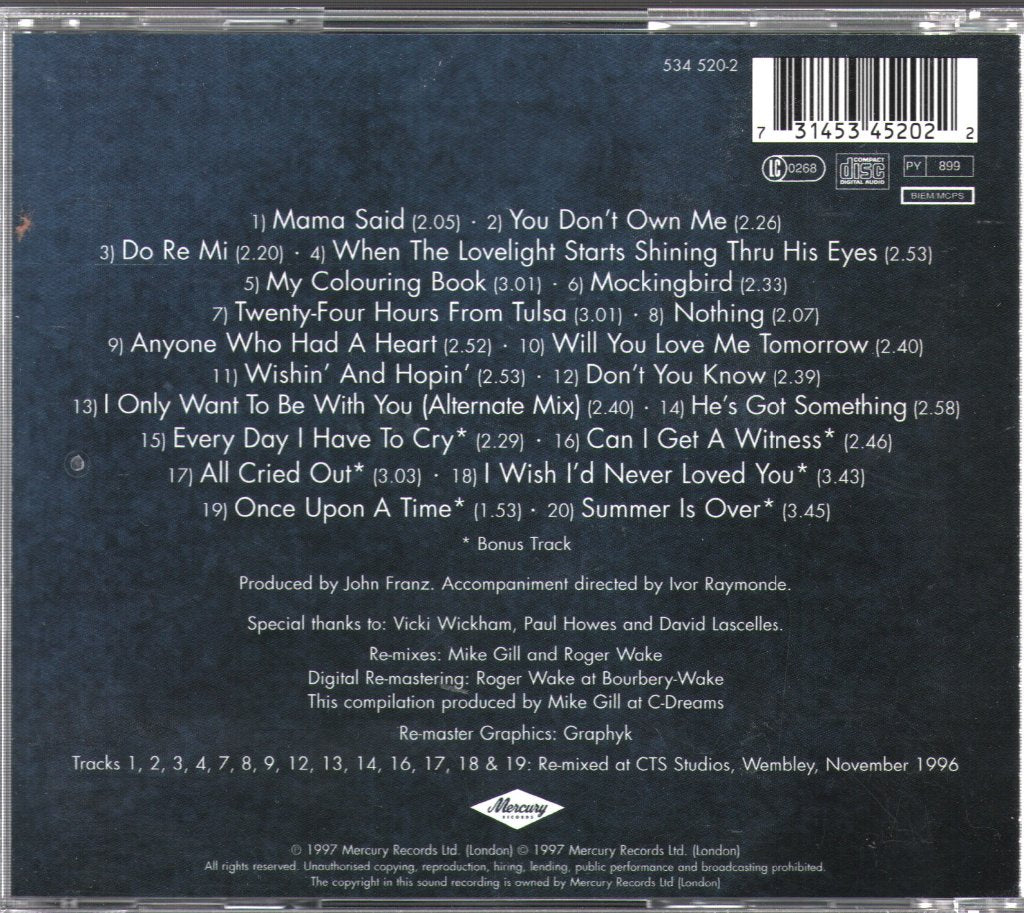 Dusty Springfield - A Girl Called Dusty - Cd