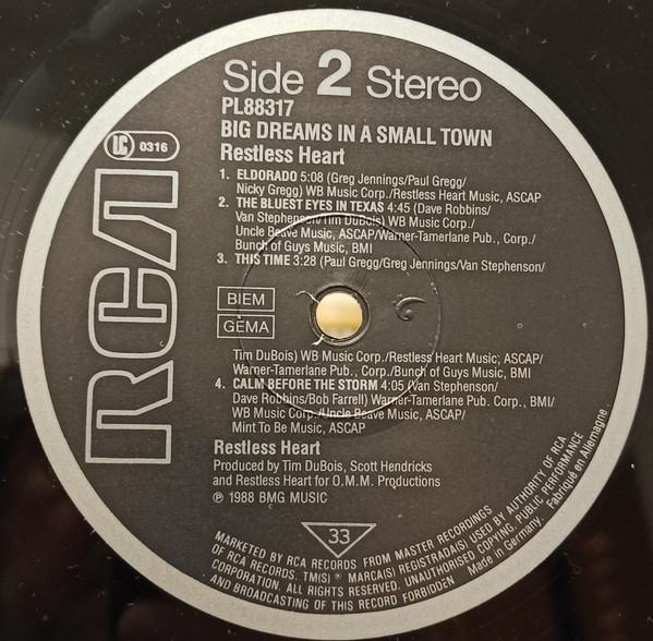Restless Heart - Big Dreams In A Small Town - Lp