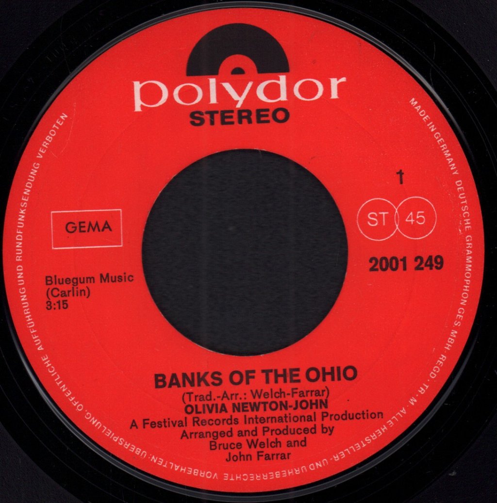 Olivia Newton John - Banks Of The Ohio - 7 Inch
