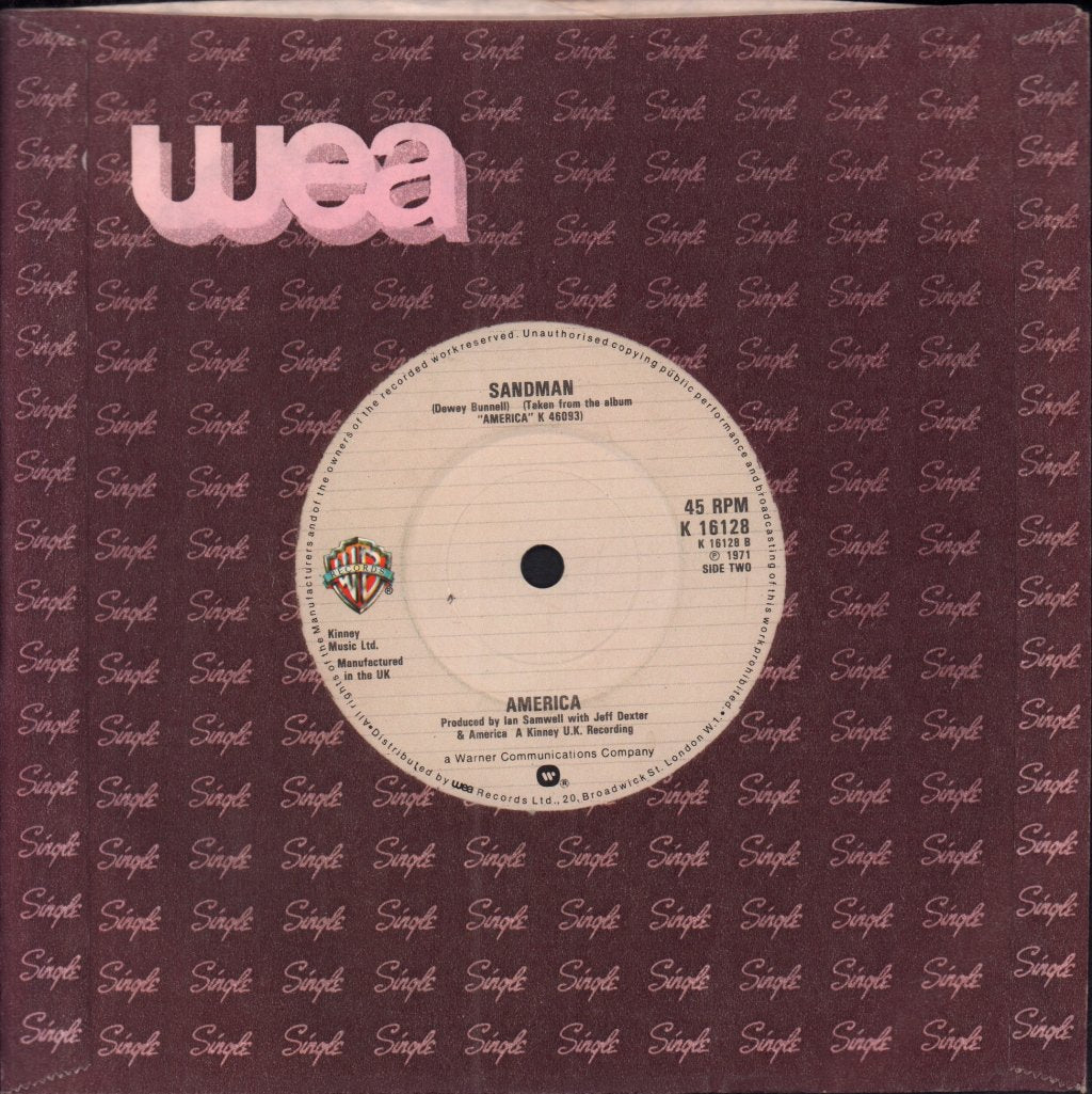 America - A Horse With No Name - 7 Inch