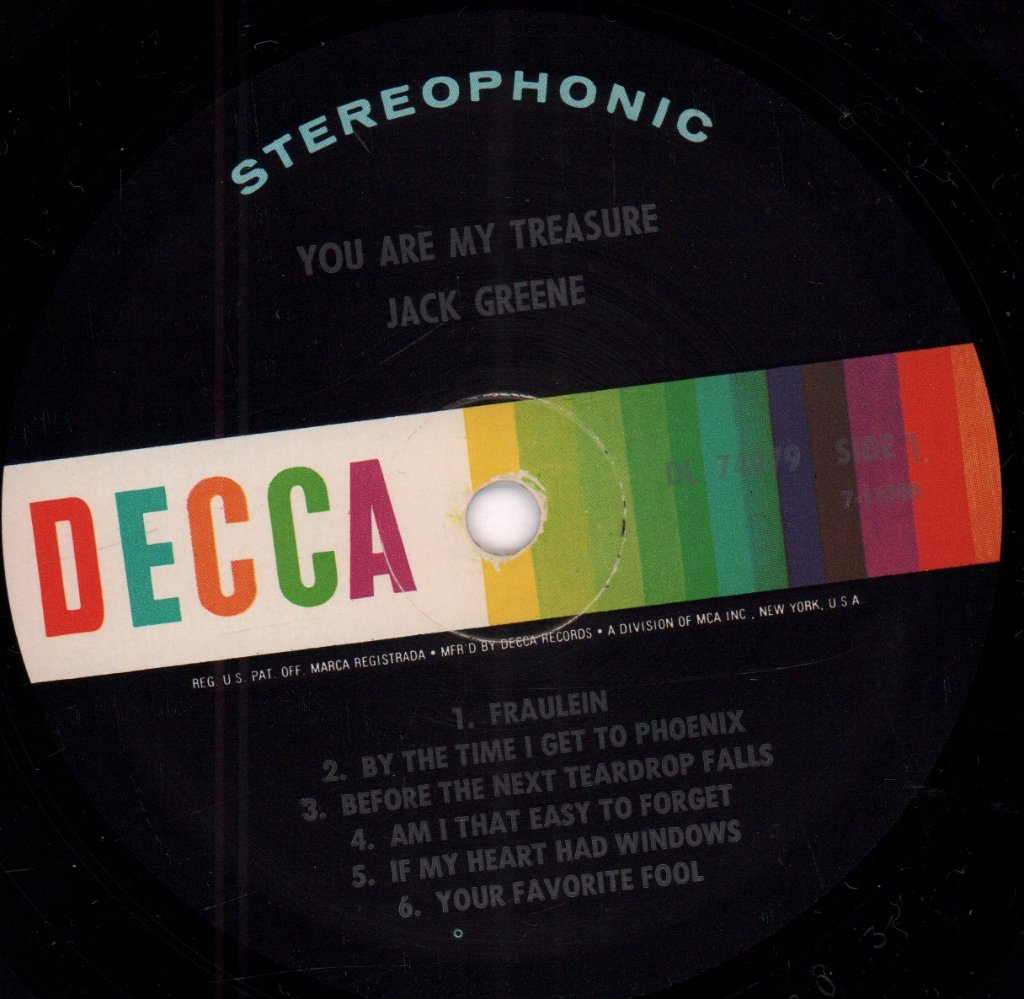 Jack Greene - You Are My Treasure - Lp