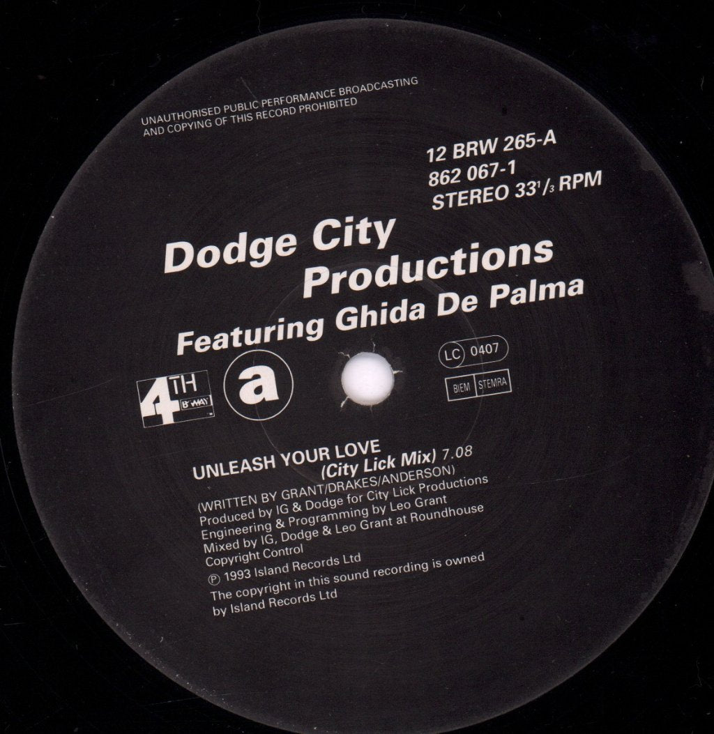 Dodge City Productions - Unleash Your Love - 12 Inch
