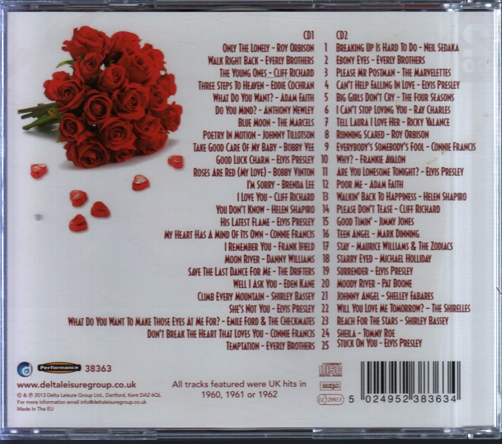Various - Great Love Songs Of The 1960s - Double Cd