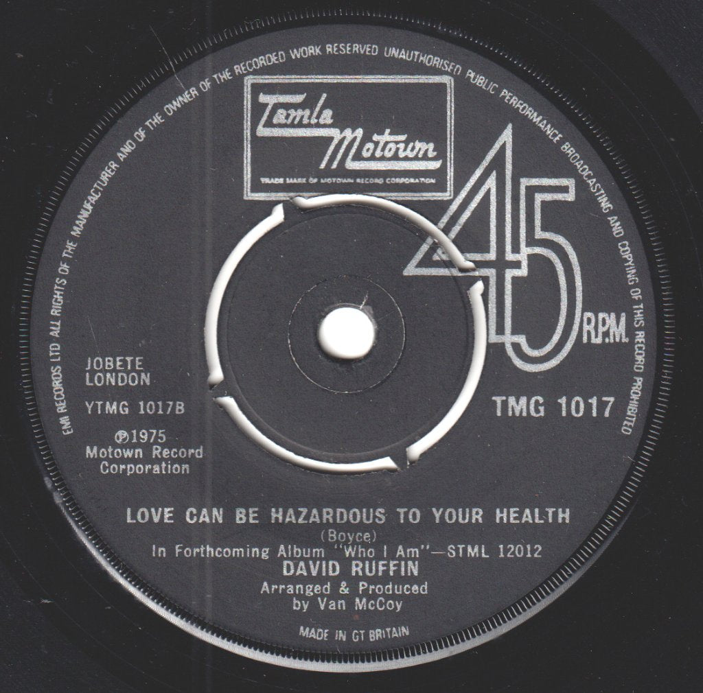 David Ruffin - Walk Away From Love - 7 Inch